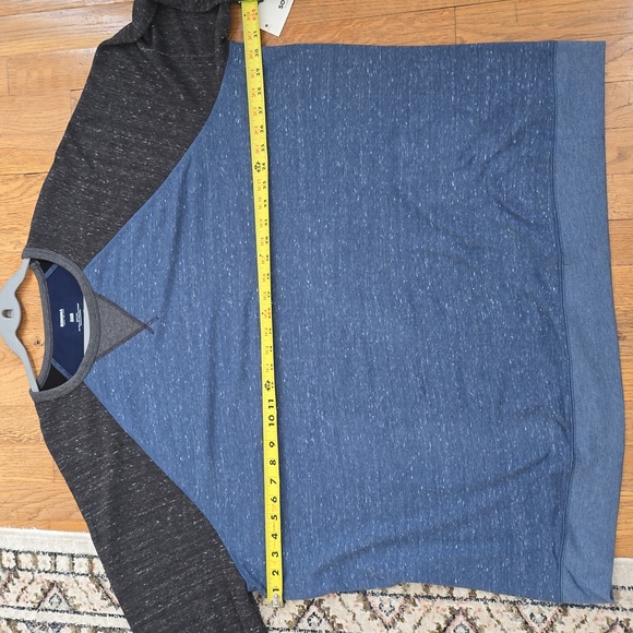 SONOMA BRAND MEN'S BIG AND TALL SOFT CREWNECK BLUE AND GRAY SHIRT SIZE 3XB - Picture 7 of 13